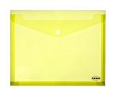 Папка-конверт на кнопке, А4, 0,16 мм, раздвигающийся, прозрачно-желтый, Centrum | OfficeDom.kz