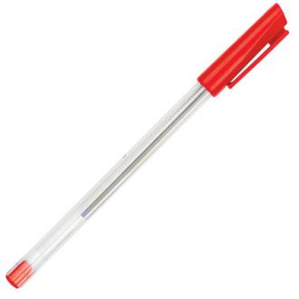 Ручка шариковая 1,0мм PICK, прозрачный корпус, красный, Centrum - Officedom (1)