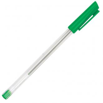 Ручка шариковая 1,0мм PICK, прозрачный корпус, зеленый, Centrum - Officedom (1)