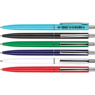 Ручка шариковая автом. 1,0мм SMART, синий, чернила на масляной основе, корпус ассорти, Centrum - Officedom (1)