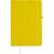 Блокнот A5, PU 136x208мм 80л., 77г/<wbr>м2, линейка, желтый, твердый переплет, на резинке, Centrum - Officedom (1)