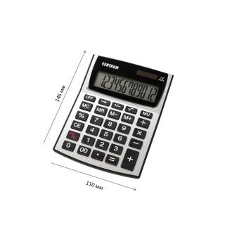 Калькулятор 12 разрядов, 145x108x27мм, батарейка LR44+солнечная батарея, Centrum - Officedom (3)