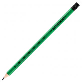 Набор простых карандашей, 3 шт, HB, с ластиком, заточенные, пластиковый корпус ассорти, Centrum - Officedom (2)
