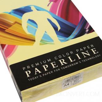 Бумага Paperline 80гр, А4, 500л, yellow - Officedom (1)