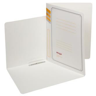 Папка-скоросшиватель, картон, Delux Yellow - Officedom (1)