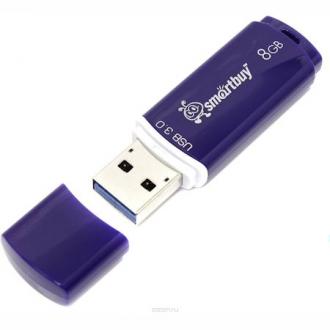 Флэш-накопитель Smartbuy Crown Blue, USB 3.0, 8 GB - Officedom (1)
