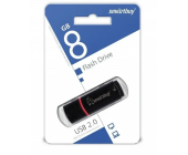 Флэш-накопитель Smartbuy Crown Black, USB 2.0, 8 GB (SB8GBCRW-K) | OfficeDom.kz