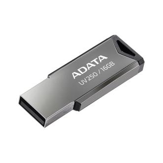 Флэш-накопитель ADATA AUV250-16G-RBK 16GB, серебристый - Officedom (1)