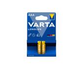 Батарейка Varta Longlife Micro AAA/LR3, 2 шт | OfficeDom.kz