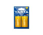 Батарейка Varta Longlife Mono D/LR20, 2 шт | OfficeDom.kz