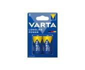 Батарейка Varta Longlife Power Baby C/LR14, 2 шт | OfficeDom.kz