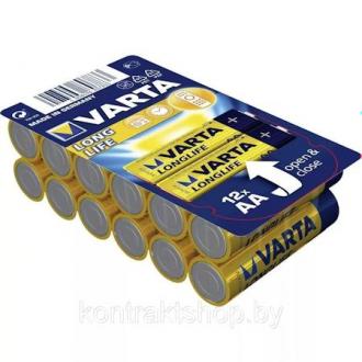 Батарейки Varta Longlife BIG BOX AA/<wbr>LR6, 12 шт/<wbr>уп - Officedom (1)