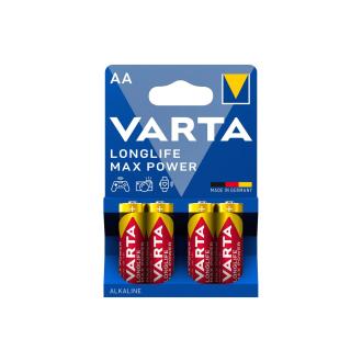 Батарейка Varta Longlife Max Power Mignon, AA/<wbr>LR6, 4 шт - Officedom (1)