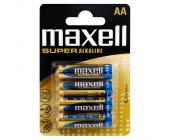 Батарейки MAXELL SUPER Alkaline, AA/LR6, 4 шт/уп | OfficeDom.kz