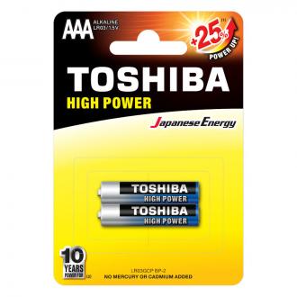Батарейка Toshiba High Power, AAA/<wbr>LR03 GCP BP-2, 2 шт - Officedom (1)