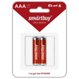 Батарейка Smartbuy Alkaline Ultra, AAA LR03/<wbr>2BL, 2 шт (SBBA-3A02B) - Officedom (1)