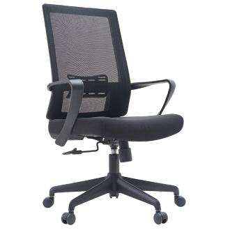 Кресло офисное на колесах ARTZ-BS-2018B-Black, черный - Officedom (1)