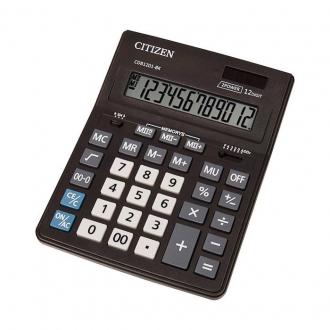 Калькулятор 12 разрядов CDB1201-BK, 205x155x35мм, черный, Citizen Business Line - Officedom (1)