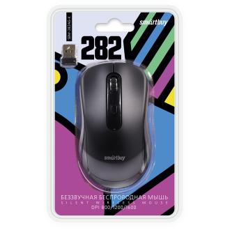 Мышь беспроводная Smartbuy 282AG беззвучная, черный (SBM-282AG-K) - Officedom (2)