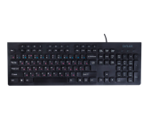 Клавиатура проводная Delux DLK-180UB, USB, черный | OfficeDom.kz