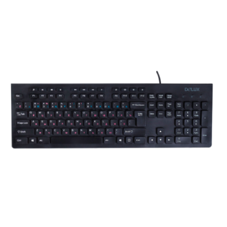 Клавиатура проводная Delux DLK-180UB, USB, черный - Officedom (1)