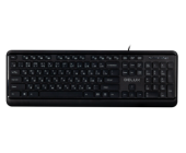 Клавиатура проводная Delux DLK-290UB, USB, Анг/<wbr>Рус/<wbr>Каз, черный | OfficeDom.kz