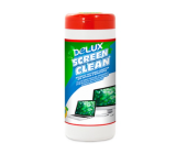 Салфетки чистящие влажные для экранов и мониторов Delux Screen Clean, 100 шт/туб | OfficeDom.kz