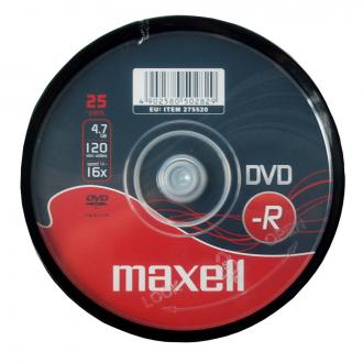 Диски записываемые DVD-R, 47 16X25S, 25 шт на шпинделе, MAXELL - Officedom (1)
