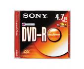 Диск записываемый DVD+R Sony, 16X4.7GB, Slim | OfficeDom.kz