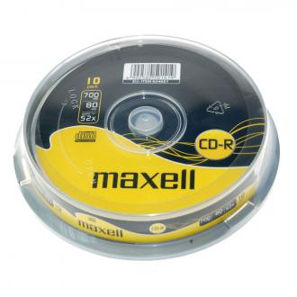 Диски перезаписываемые CD-RW, 80 4X10S, 10 шт, MAXELL - Officedom (1)