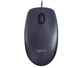 Мышь проводная Logitech M90, черный/<wbr>серый (910-001794/<wbr>910-001793) | OfficeDom.kz