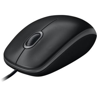 Мышь проводная Logitech B100, USB, черный (910-006605) - Officedom (2)