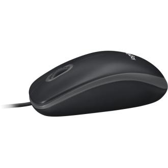 Мышь проводная Logitech B100, USB, черный (910-006605) - Officedom (4)