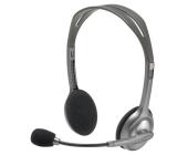 Гарнитура проводная Logitech Stereo Headset H110, 2 х miniJack 3,5 мм, серый (981-000271) | OfficeDom.kz
