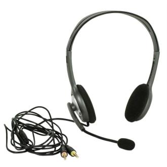 Гарнитура проводная Logitech Stereo Headset H110, 2 х miniJack 3,5 мм, серый (981-000271) - Officedom (2)