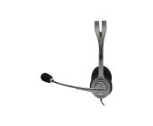 Гарнитура проводная Logitech Stereo Headset H111, miniJack 3,5 мм, серый (981-000594/981-000593) | OfficeDom.kz