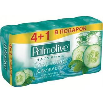 Туалетное мыло Palmolive, 4+1шт х 70 гр, Зеленый чай и огурец - Officedom (1)