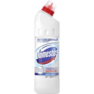 Средство чистящее для сантехники Domestos Эксперт сила 7 Ультра белый, 1л - Officedom (1)