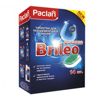 Таблетки для посудомоечных машин, 14 шт, Paclan Brileo CLASSIC - Officedom (1)