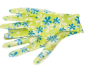 Перчатки полиэстер, нитриловое покрытие, зеленый, L, PALISAD | OfficeDom.kz
