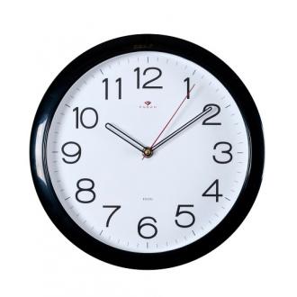 Часы настенные Рубин Классика 6026 B, d-29 см, белый фон, черное кольцо - Officedom (1)