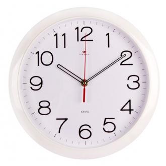 Часы настенные Рубин Классика 6026 W, d-29 см, белый фон, белое кольцо - Officedom (1)