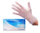 Перчатки виниловые смотровые диагностические нестерильные, неопудренные, L-размер, 200 шт/упак | OfficeDom.kz
