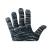 Перчатки трикотажные с ПВХ-покрытием "Точка", 5 нитей 52гр, 10 класс, графит - Officedom (2)
