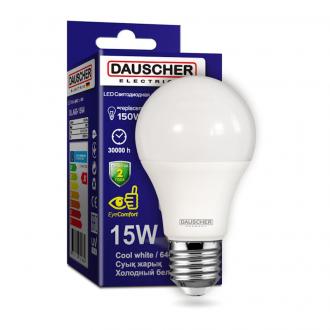 Лампа светодиодная DAUSCHER LED A60 15W E27 6400К - Officedom (1)