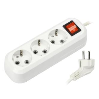 Удлинитель Smartbuy 3 гнезда 3 м, 16А/<wbr>3,5кВт, с заземлением и выключателем (SBE-16-3-03-ZS) - Officedom (1)