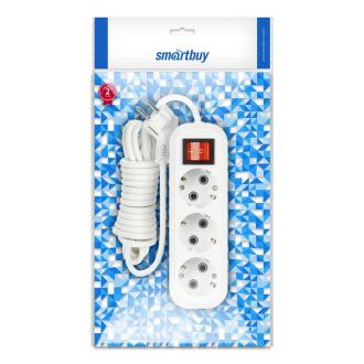 Удлинитель Smartbuy 3 гнезда 3 м, 16А/<wbr>3,5кВт, с заземлением и выключателем (SBE-16-3-03-ZS) - Officedom (3)