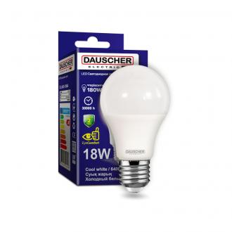 Лампа светодиодная DAUSCHER LED A65 18W E27 6500K - Officedom (1)