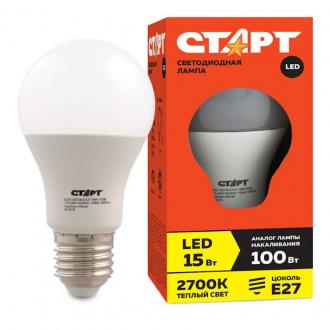 Лампа светодиодная СТАРТ LED GLS, E27, 15 Вт, 2700К - Officedom (1)