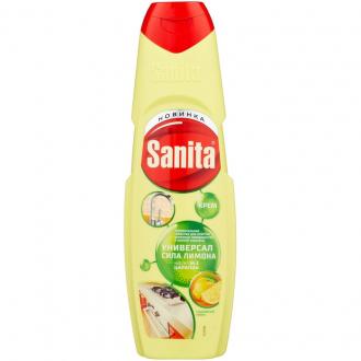 Средство чистящее Sanita Универсал Сицилийский лимон, крем, 600г - Officedom (1)